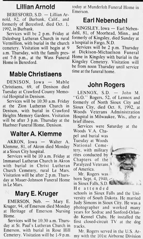 Mary E. Kruger Obituary